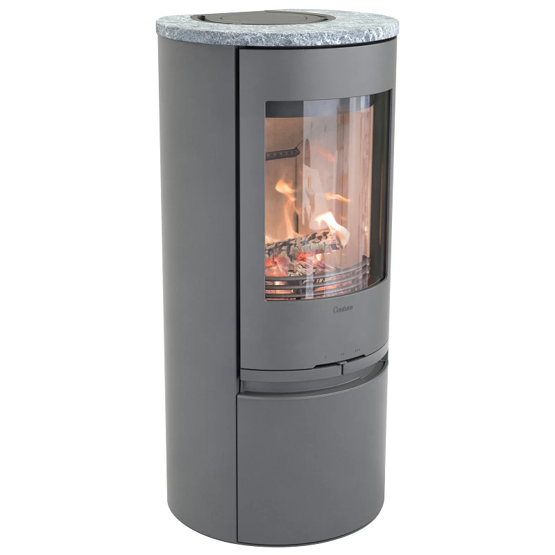 Plieninė krosnelė Nibe Contura 510:3 Style, pilka, iki 7 kW