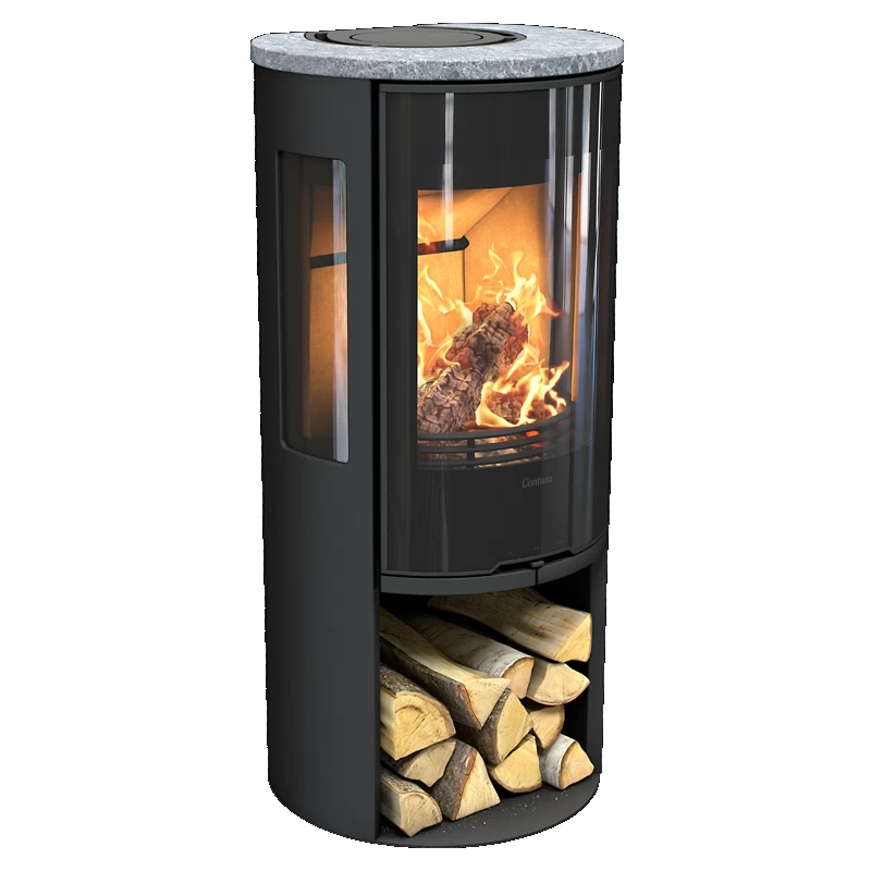 Plieninė krosnelė Nibe Contura 556:3G Style, juoda, 3 - 7 kW