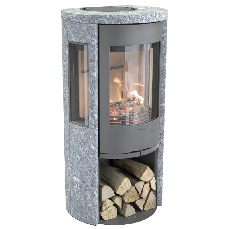 Plieninė krosnelė Nibe Contura 556T Style, pilka, 3 - 7 kW