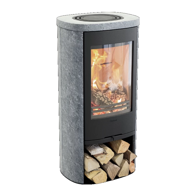 Plieninė krosnelė Nibe Contura 820T, juoda, 3 - 7 kW