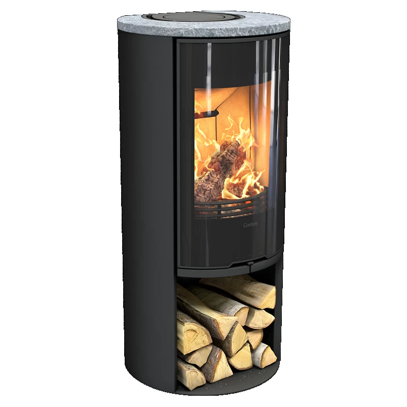 Plieninė krosnelė Nibe Contura C510:3 G Style, juoda, 3 - 7 kW