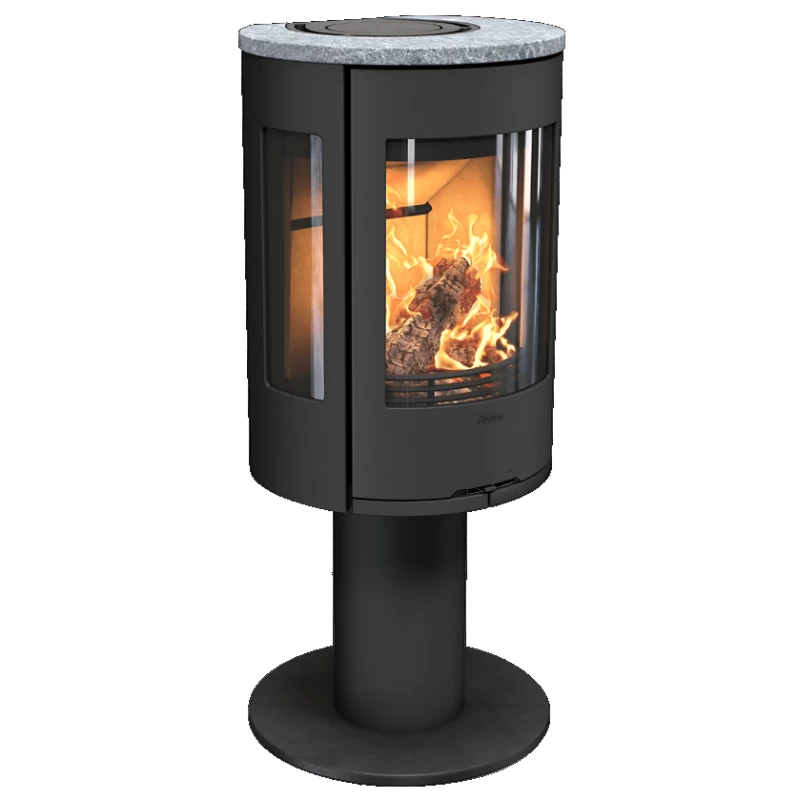 Plieninė krosnelė Nibe Contura C586:3 Style, juoda, 3 - 7 kW