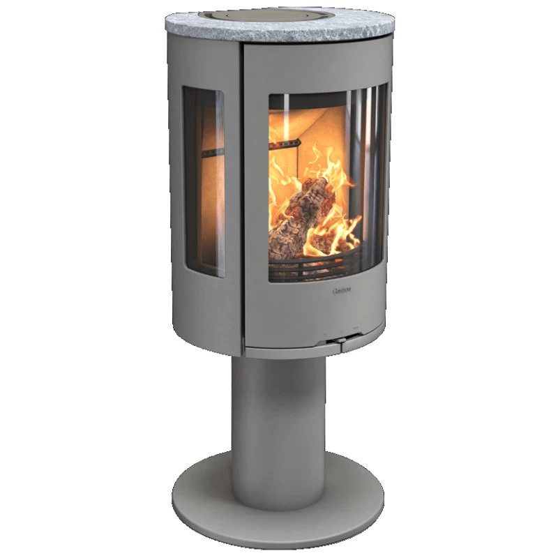 Plieninė krosnelė Nibe Contura C586:3 Style, pilka, 3 - 7 kW