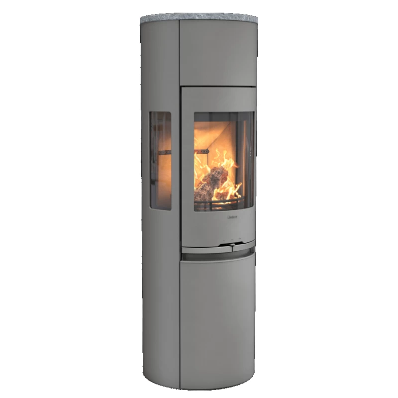 Plieninė krosnelė Nibe Contura C596:3 Style, pilka, 3 - 7 kW