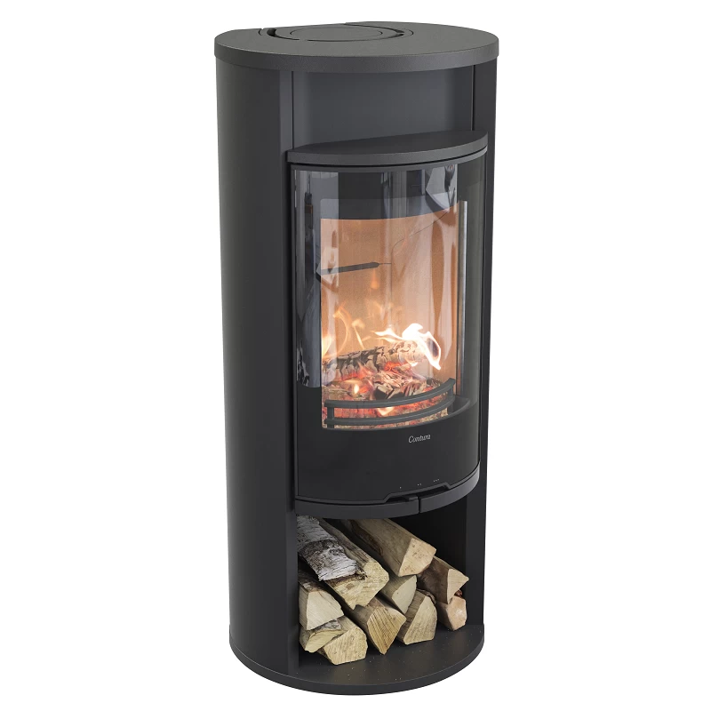 Plieninė krosnelė Nibe Contura C610:1 G Style, juoda, 3 - 9 kW