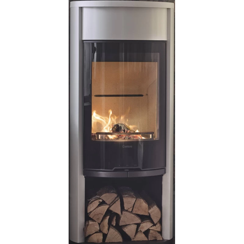 Plieninė krosnelė Nibe Contura C610:4 G Style, balta, 3 - 9 kW