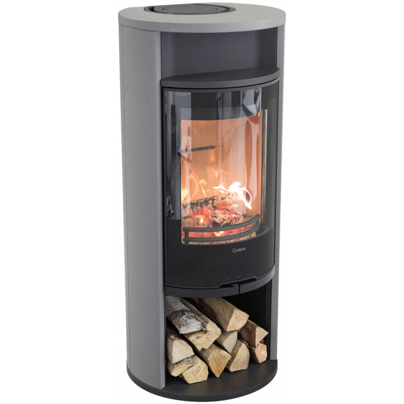 Plieninė krosnelė Nibe Contura C610G:1 AN, juoda, 3 - 9 kW