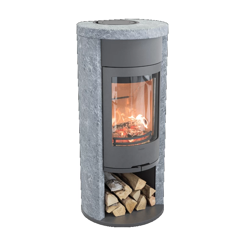 Plieninė krosnelė Nibe Contura C620T:2, pilka, 3 - 9 kW