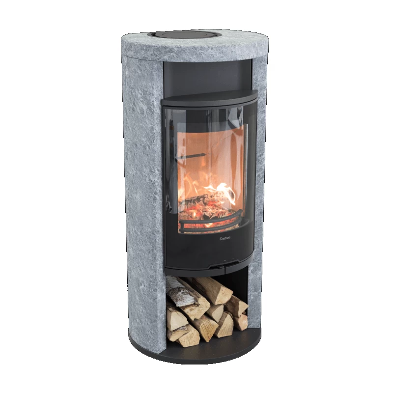 Plieninė krosnelė Nibe Contura C620TG:1, juoda, 3 - 9 kW