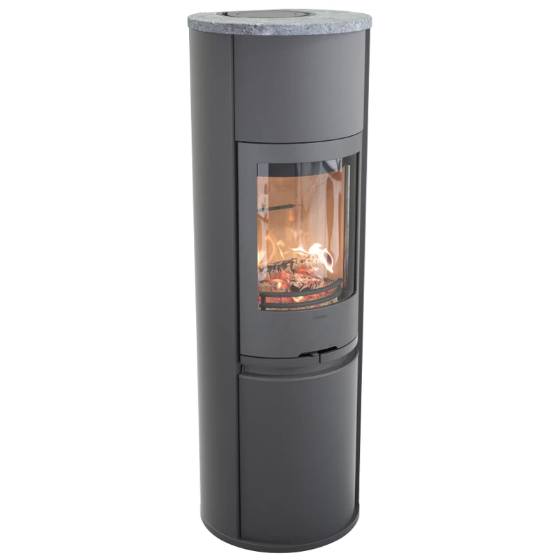 Plieninė krosnelė Nibe Contura C690:3, pilka, 3 - 9 kW