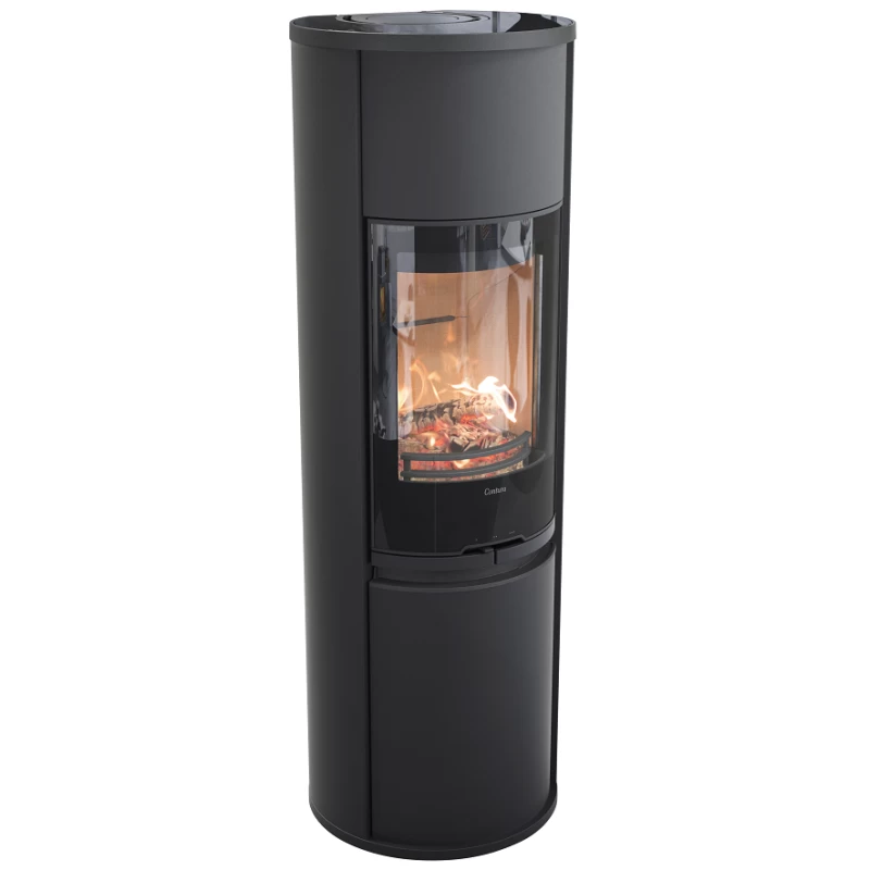 Plieninė krosnelė Nibe Contura C690G:2, juoda, 3 - 9 kW