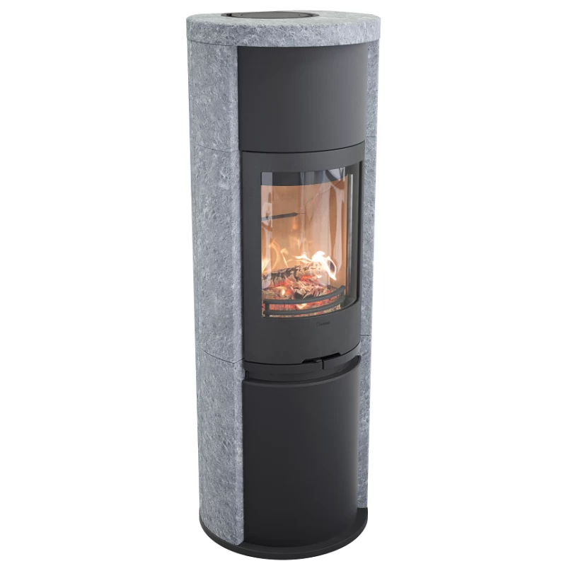 Plieninė krosnelė Nibe Contura C690T, juoda, 3 - 9 kW