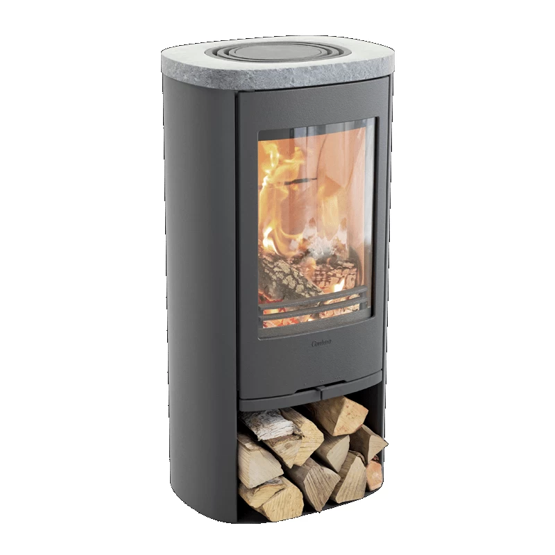 Plieninė krosnelė Nibe Contura C810:3 Style, pilka, 3 - 7 kW