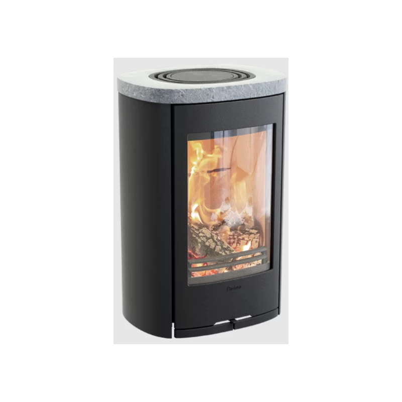 Plieninė krosnelė Nibe Contura C810W:3 Style, juoda, 3 - 7 kW