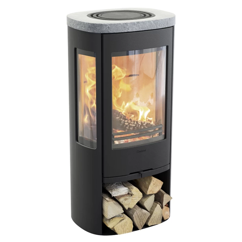 Plieninė krosnelė Nibe Contura C856:3 Style, juoda, 3 - 7 kW