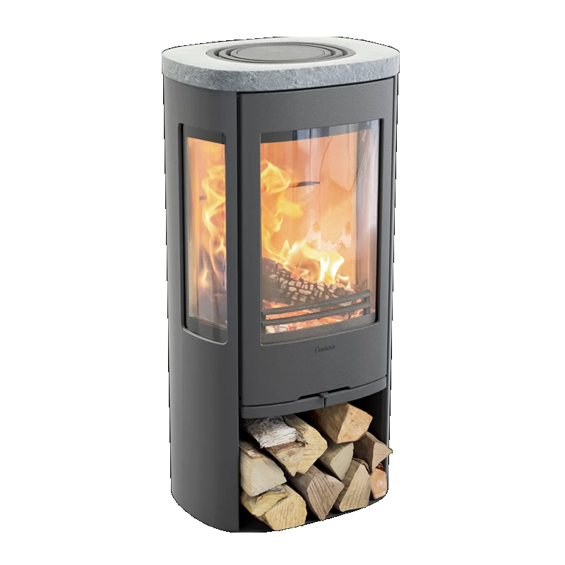 Plieninė krosnelė Nibe Contura C856:3 Style, pilka, 3 - 7 kW