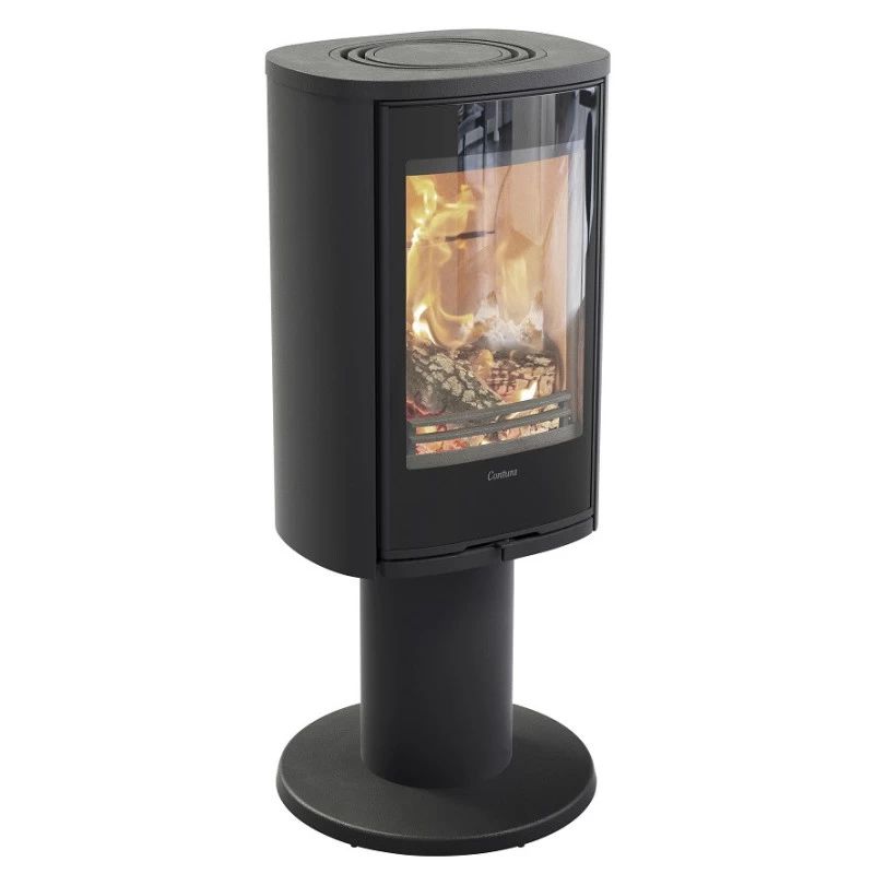 Plieninė krosnelė Nibe Contura C870G:1 Style, juoda, 3 - 7 kW