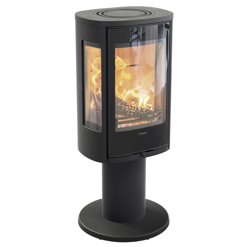 Plieninė krosnelė Nibe Contura C886G:1 Style, juoda, 3 - 7 kW