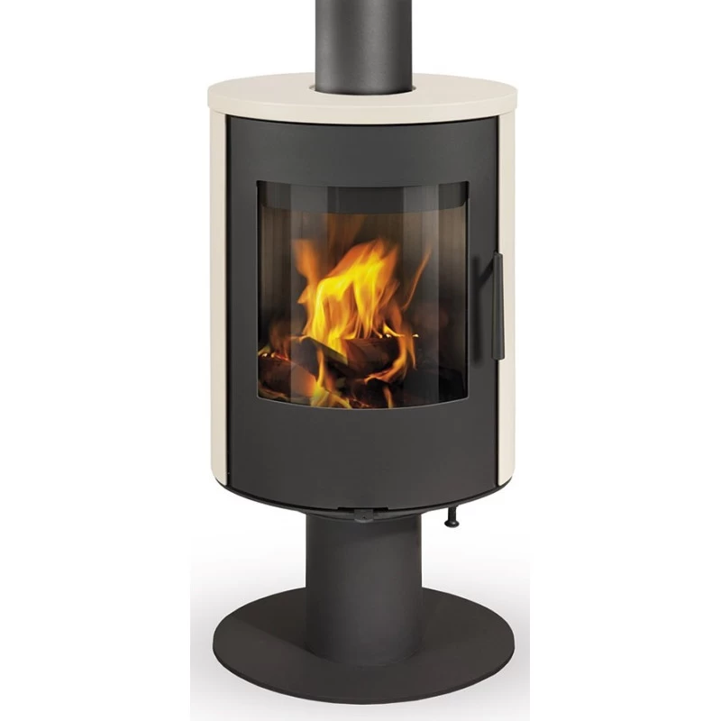 Plieninė krosnelė Romotop Evora T 01, keramikos apdaila, 6.5kW