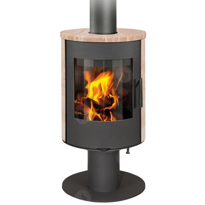 Plieninė krosnelė Romotop Evora T07, su apdaila, 6.5kW