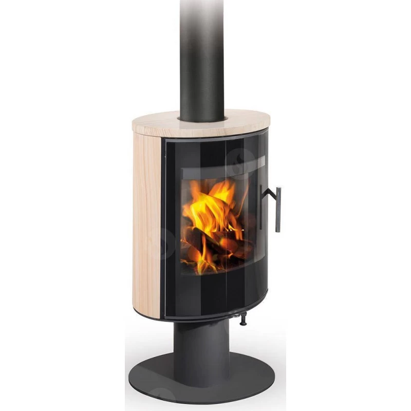 Plieninė krosnelė Romotop Laredo T 04, su apdaila, 6.5kW