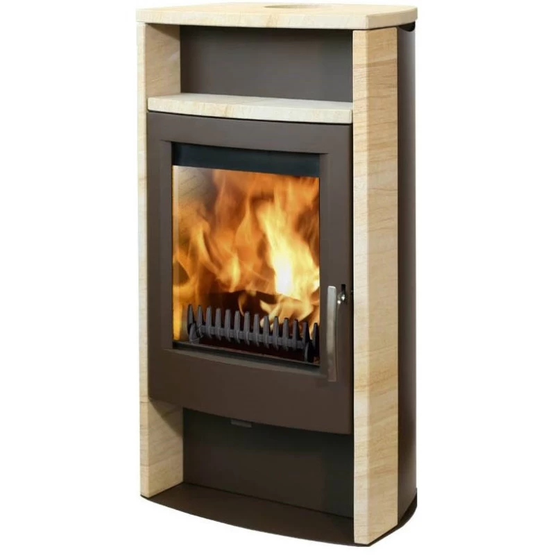 Plieninė krosnelė Thorma Alvesta, ruda, 4 - 12 kW