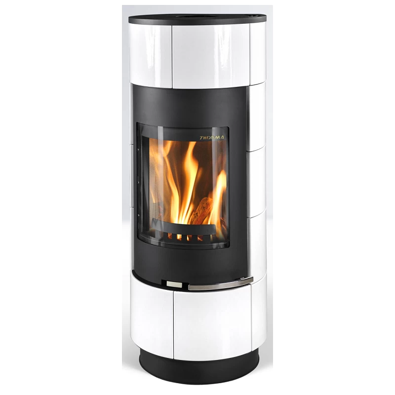 Plieninė krosnelė Thorma Atika Ceramic Standard, balta keramika