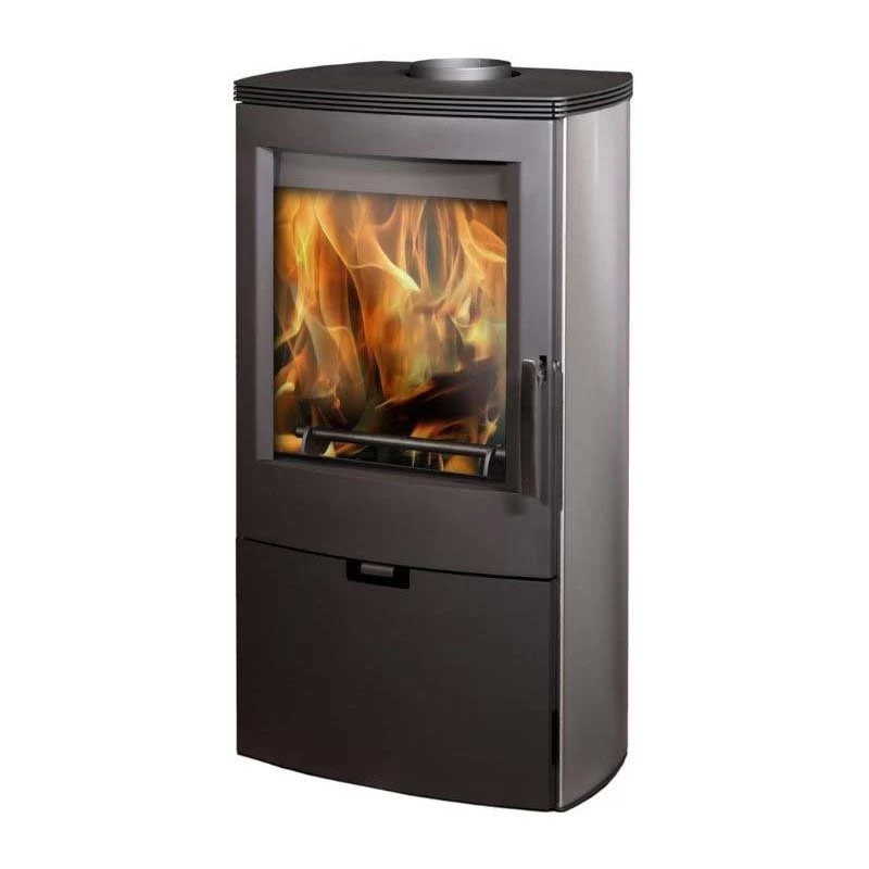 Plieninė krosnelė Thorma Falun II, plieno spalvos, 4 - 12 kW