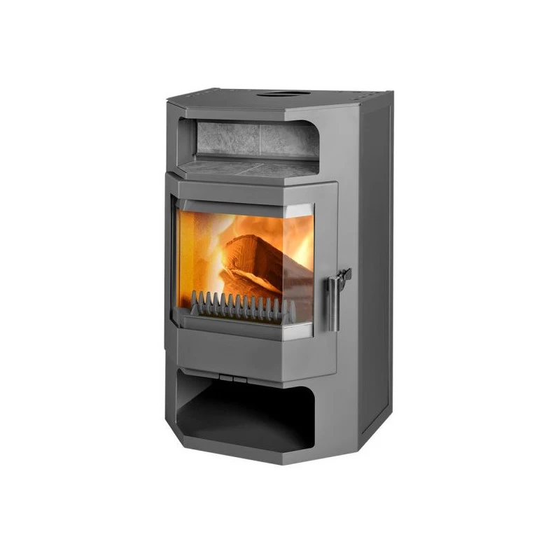 Plieninė krosnelė Thorma Magdeburg, pilka, 4.5 - 13.5 kW