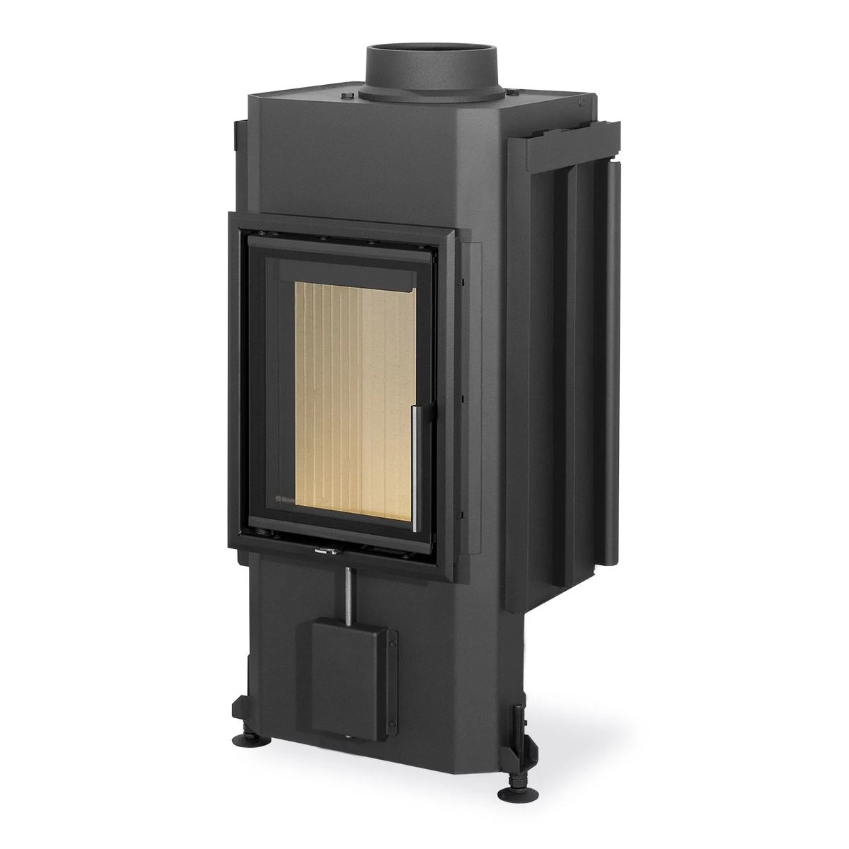 Plieninis židinio ugniakuras Romotop Dynamic D2K01 35.., 6 kW, malkinis
