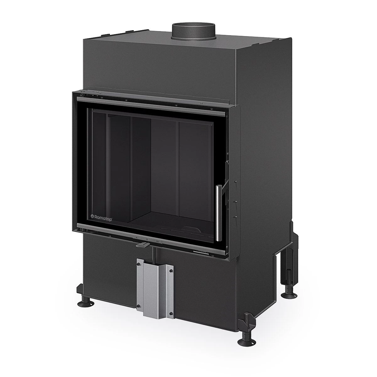 Plieninis židinio ugniakuras Romotop HEAT H4N 06, 59.50, juoda pakura IGN