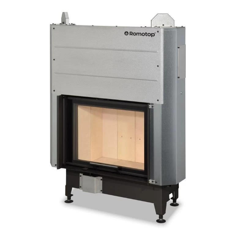 Plieninis židinio ugniakuras Romotop KV HEAT H3LE01 66.50.01 su pakeliamomis durimis
