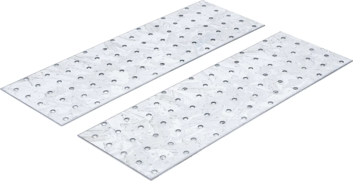 Plieninių plokštelių / jungčių rinkinys | 300 x 100 x 2 mm | 2 vnt. (80788)
