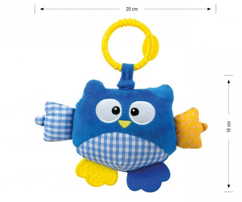 Pliušinis Pelėdos Pakabukas - Cutie Owl - 2881 Blue