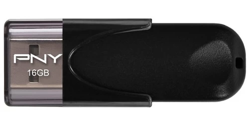 Pny Attaché 4 2.0 16gb Black (16 Gb /usb 2.0 /black )