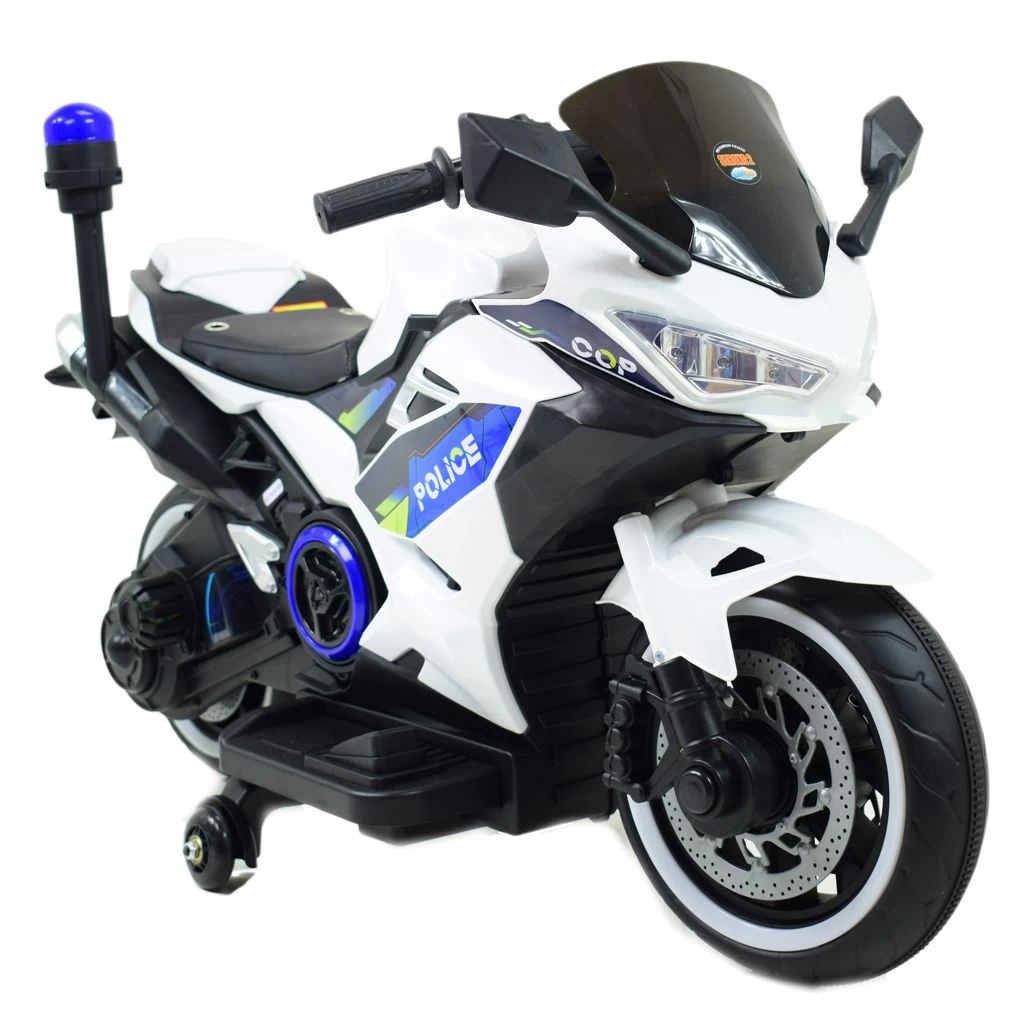 Policijos Motociklas Su šviečiančiu Gaidžiu Ir Sirena/a706-2