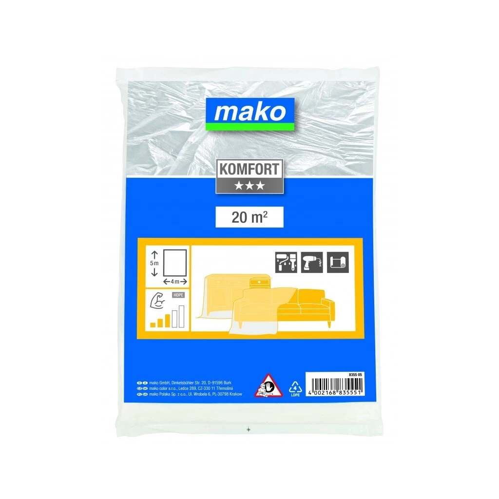 Polietileninė uždanga MAKO HDPE Medium 835505, 4x5m