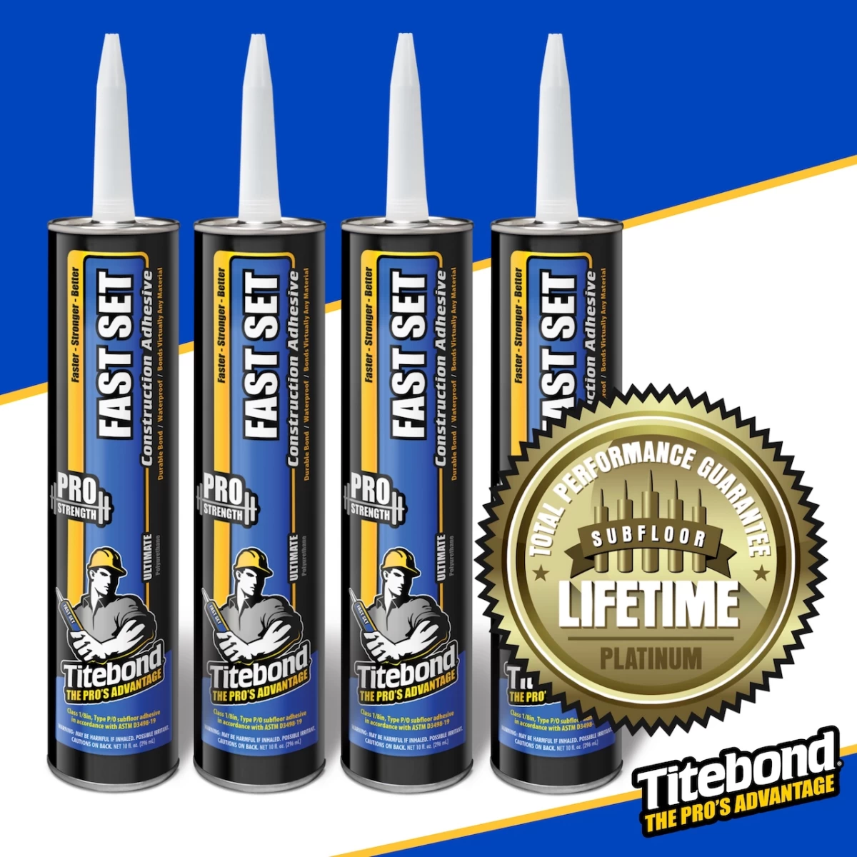 Titebond Fast Set Polyurethane – Poliuretaniniai Statybiniai Montažiniai Klijai Vidaus ir Lauko Darbams (JAV)