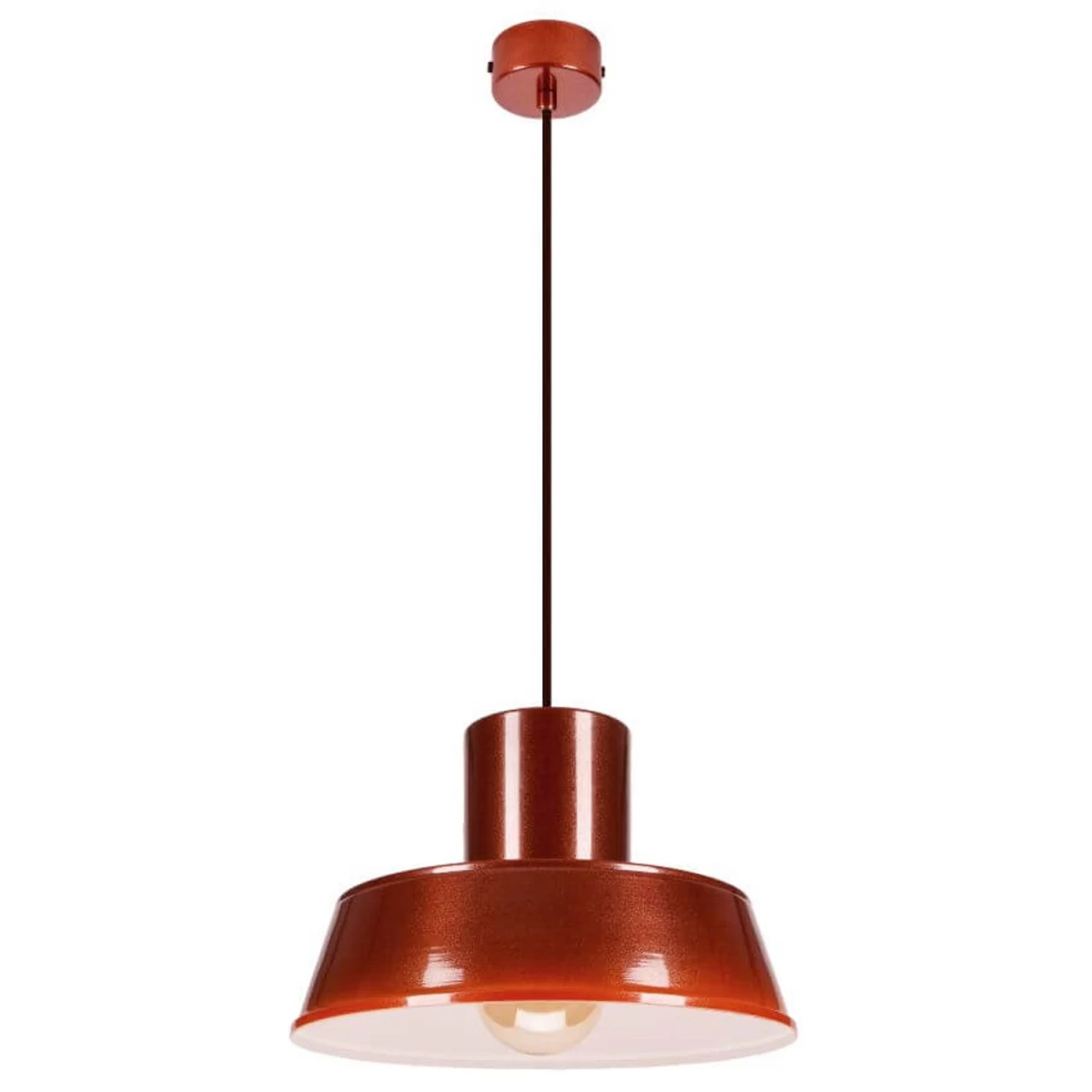 Polly 1 Pakabinamas šviestuvas - Industrinis, Metalas, Kaštoninės Spalvos 1xe27