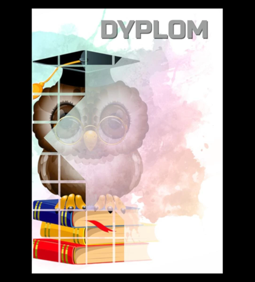 Popierinis Diplomas - Pelėda (25 Vnt.) Dyp157