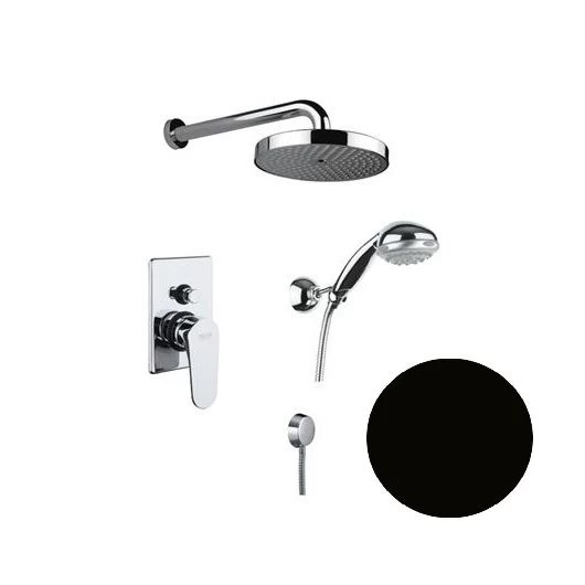 Potinkinė dušo sistema Fiore KEVON juoda matinė, 81NC6519