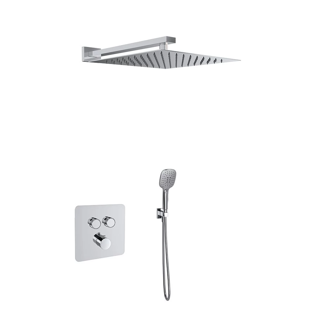 Potinkinė termostatinė dušo sistema RAMON SOLER RS Smart, 2 funkcijų, 30 cm, chromas, 85D310537