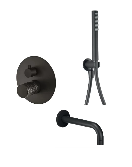 Potinkinė vonios sistema Fiore Xenon Charme juoda matinė 441NNNN7575/30NN8786/30NN8767