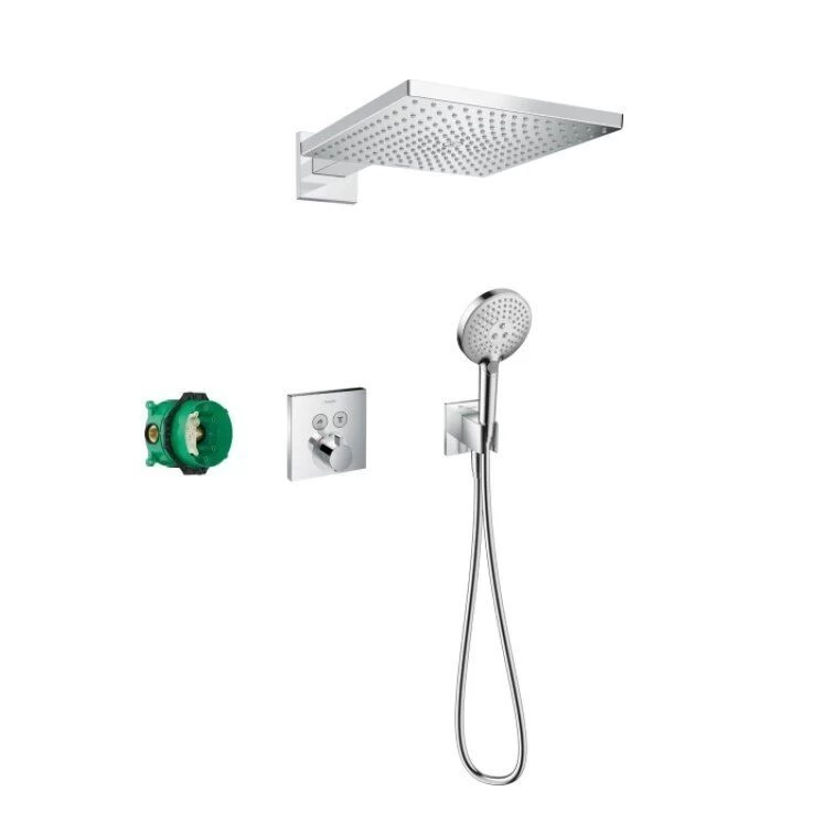Potinkinis dušo komplektas Hansgrohe Raindance E, chromas 27952000