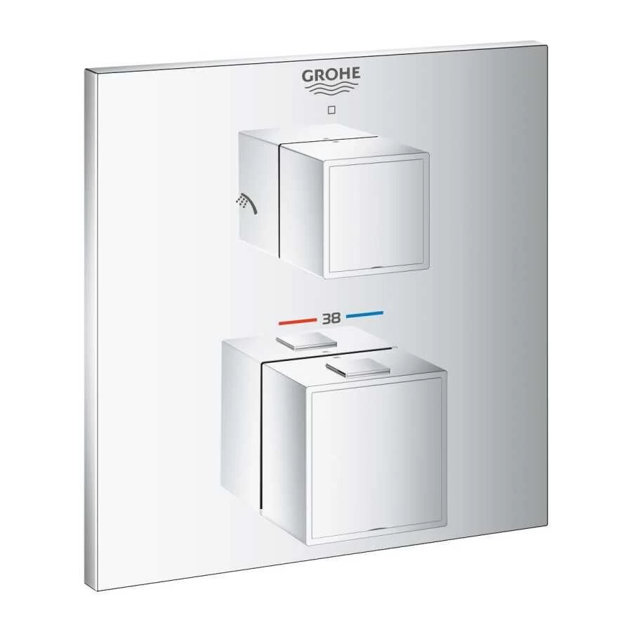 Potinkinis dušo maišytuvas Grohe Grohtherm Cube, chromas, 24154000