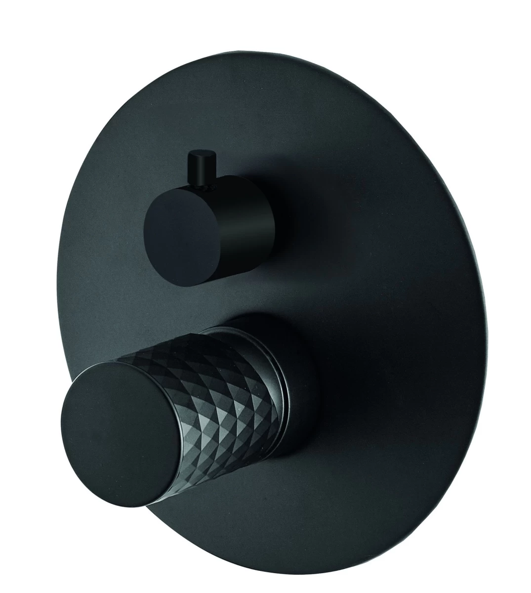 Potinkinis maišytuvas voniai/dušui Fiore Xenon CHARME juodas matinis/Black Matt rankenėlė, 441NNNN7575