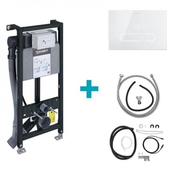 Potinkinis rėmas Duravit DuraSystem Premium ir A2 baltas klavišas