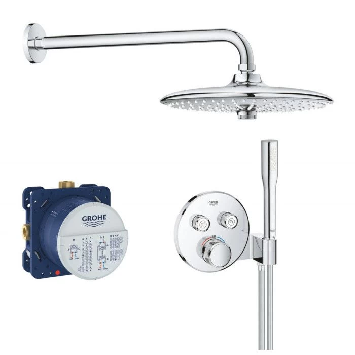 Potinkinis termostatinis dušo komplektas Grohe SmartControl 260 34744000