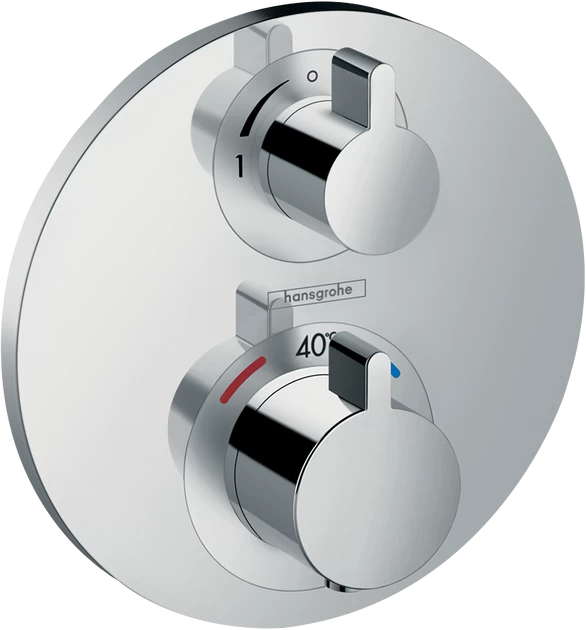 Potinkinis termostatinis dušo maišytuvas hansgrohe Ecostat S, chromas, 15757000