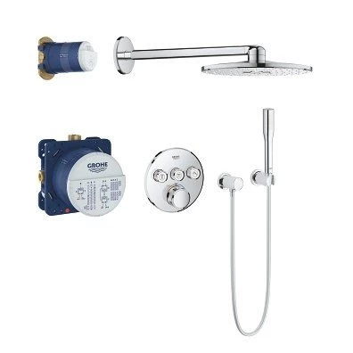 Potinkinis termostatinis komplektas SmartControl 310, 3 padėčių chromas 34705000